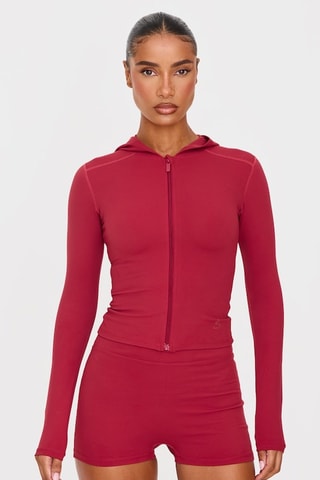 Giacca con cappuccio - Bordeaux - Pretty Little Thing