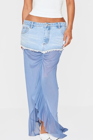 Gonna bimateriale - Cobalto e celeste - Pretty Little Thing