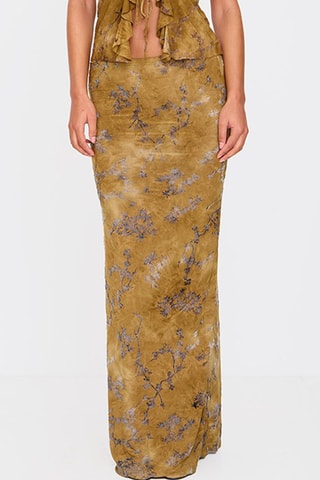 Gonna lunga - Verde oliva - Pretty Little Thing