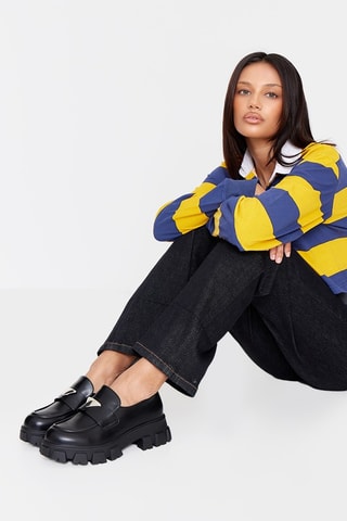 Mocassini platform - Nero - Pretty Little Thing