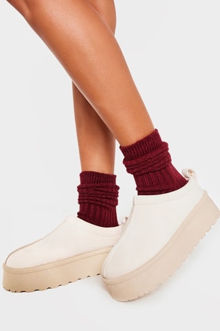 Sabot platform - Beige - Pretty Little Thing