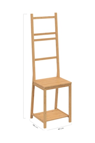 Toallero de bambú de 4 niveles Maya - 40 x 40 x 140 cm