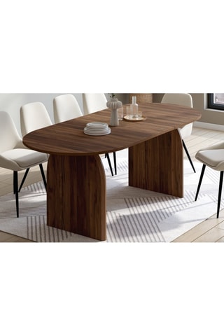 Mesa de comedor extensible Japandi - 160-200 cm
