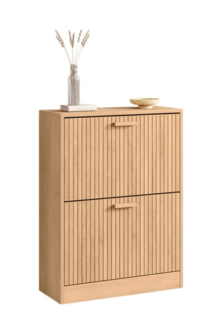 Zapatero de 2 puertas abatibles Faustine - 60 x 80 x 24 cm