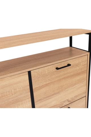 Zapatero de 4 puertas abatibles Alan - 100 x 97 x 23 cm