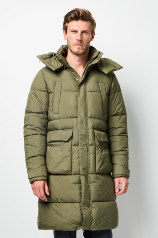 Anorak con capucha  - Caqui