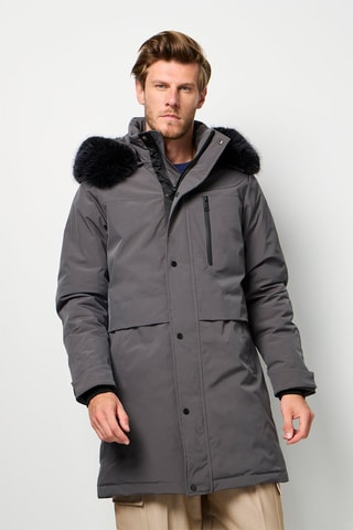 Anorak con capucha  - Gris oscuro