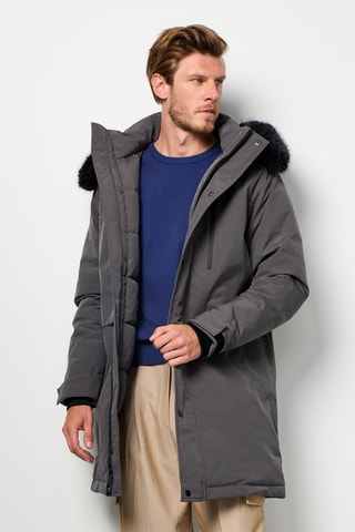 Anorak con capucha  - Gris oscuro