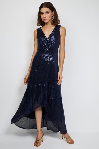 Vestido largo  - Azul