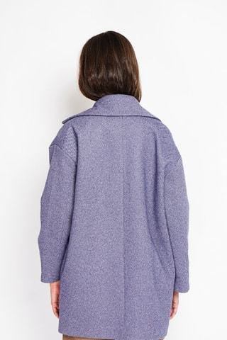 Abrigo oversize de lana  - Gris