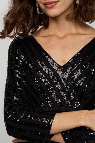 Vestido largo  - Negro