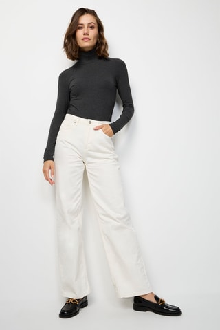 Body de seda  - Gris oscuro