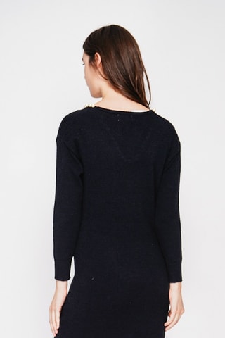 Vestido jersey  - Negro