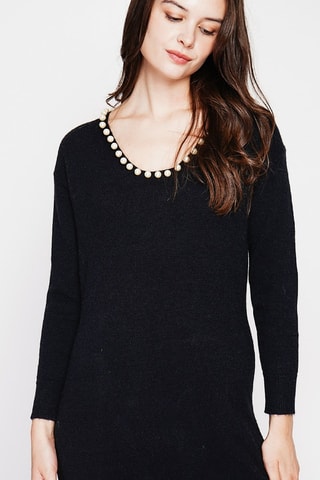 Vestido jersey  - Negro