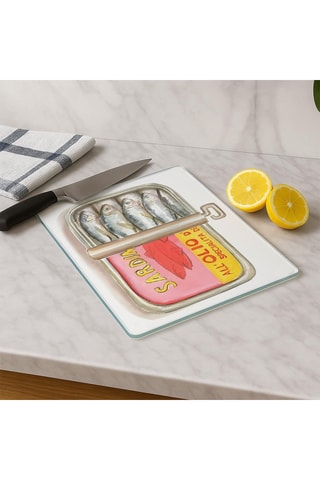 Planche à découper en verre trempé - 20 x 30 cm