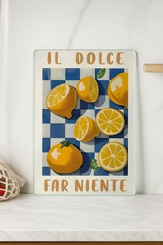 Planche à découper en verre trempé Il Dolce Far Niente - 30 x 40 cm
