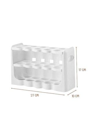 Coquetier en plastique - 14,7 x 10 x 27 cm