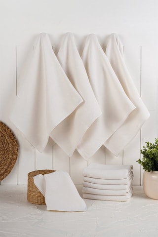 10 torchons de cuisine Eloise - Ecru