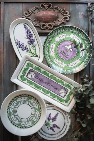 2 plateaux en céramique - 26 x 14 x 2 cm