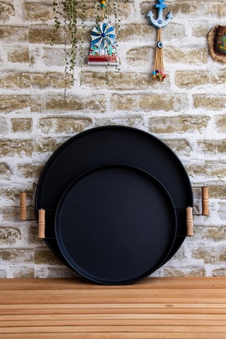 2 plateaux de service - 37 et 51 cm