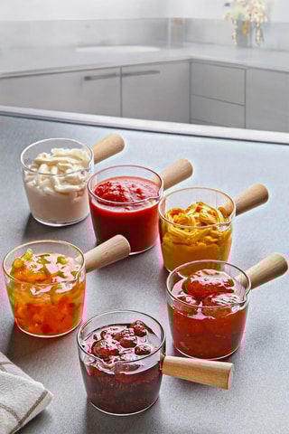 6 pots à sauce - 80 ml