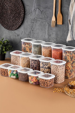 15 boîtes de conservation - 0,55 / 1,2 / 1,75 l