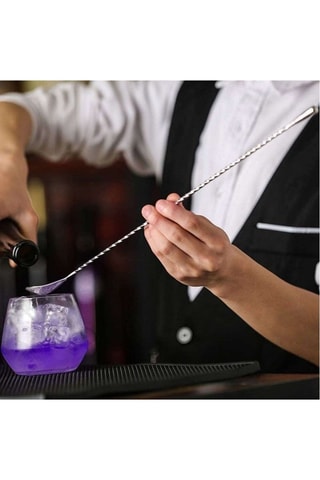 Cuillère de cocktail en acier inoxydable - 30,5 cm