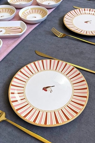 Service petit-déjeuner en céramique - 14 pièces