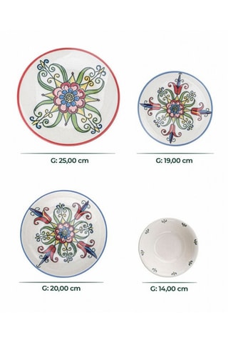 Service de vaisselle en porcelaine - 24 pièces