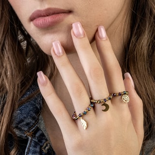 Anello Amy - Acciaio inossidabile e perle