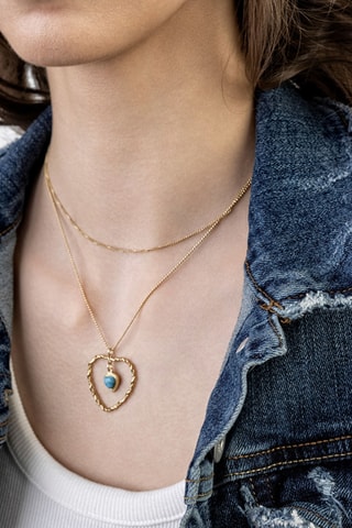 Collana Brynlee - Acciaio inossidabile & turchese