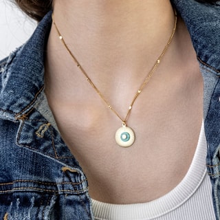 Collana Alani - Acciaio inossidabile e turchese