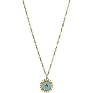 Collana Magnolia - Acciaio inossidabile e smalto