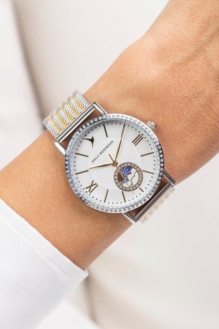 Orologio al quarzo in acciaio - Dorato e argentato - Emily Westwood