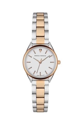 Orologio al quarzo in acciaio e diamante