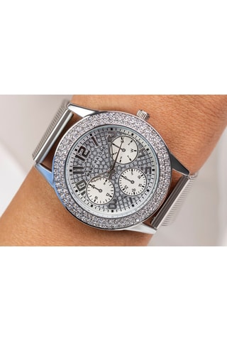 Orologio al quarzo in acciaio - Argentato