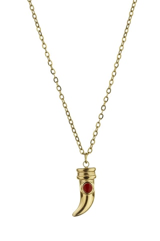 Collana Ruby - Placcato Ion oro giallo