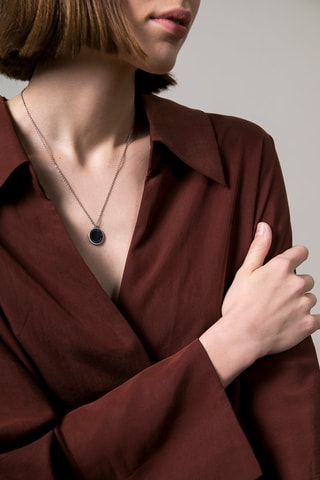 Collana - Argentato e nero - Victoria Walls