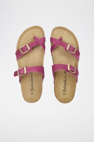 Leren Muiltjes 
Paars