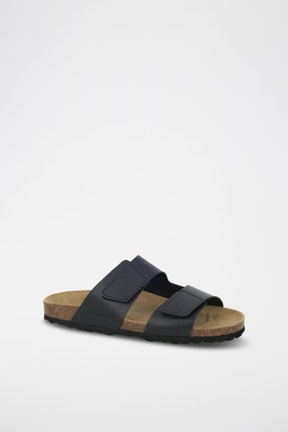 Leren Slippers 
Zwart