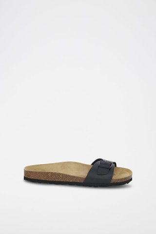 Leren Slippers 
Zwart