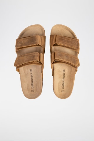 Leren Muiltjes Rosso Lichtbruin