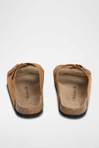 Leren Slippers - Bruin