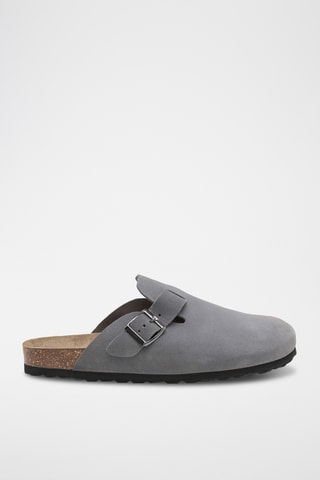 Leren Clogs - Grijs
