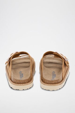 Sandalias de piel - Marrón