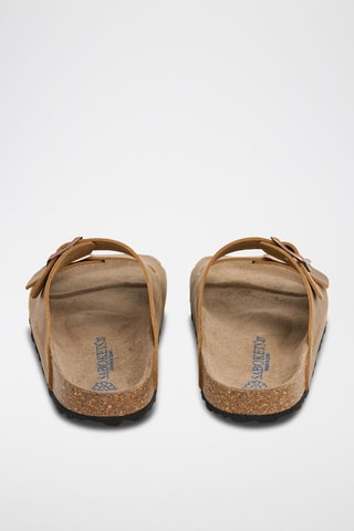 Sandalias de piel - Marrón