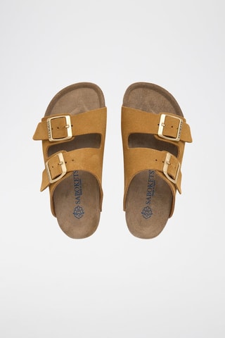 Sandalias de nobuk - Marrón