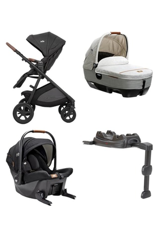 Set Kinderwagen, autostoeltje, reiswieg en basis