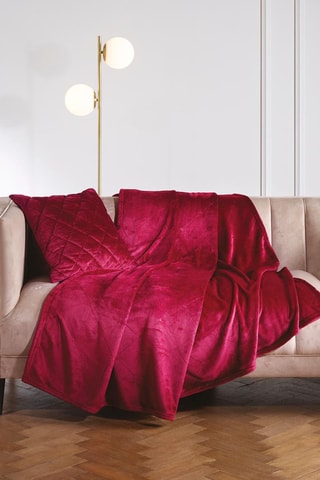 Plaid Diamond -  Bordeaux - 180 x 220 cm