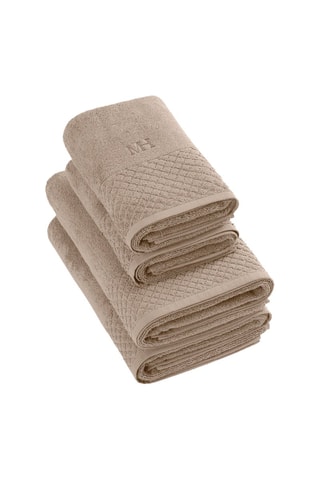 4 asciugamani Eden - Taupe